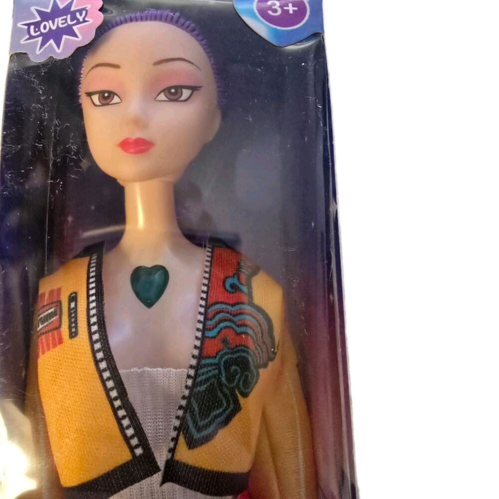 Fashion Girls Doll Purple Hair NEW
